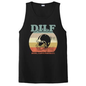 Dude I Love Football American Football Fan Football Player Gift PosiCharge Competitor Tank