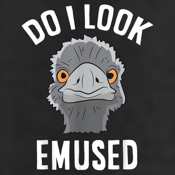 Do I Look Amused Funny Emu Animal Love Emus. 7 Panel Mesh Trucker Snapback Hat