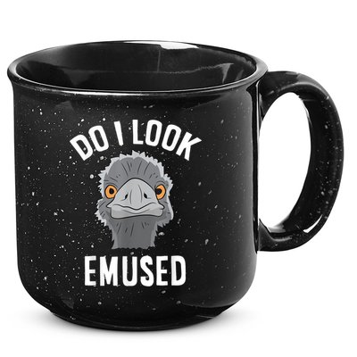 Do I Look Amused Funny Emu Animal Love Emus. 15oz Campfire Ceramic Mug