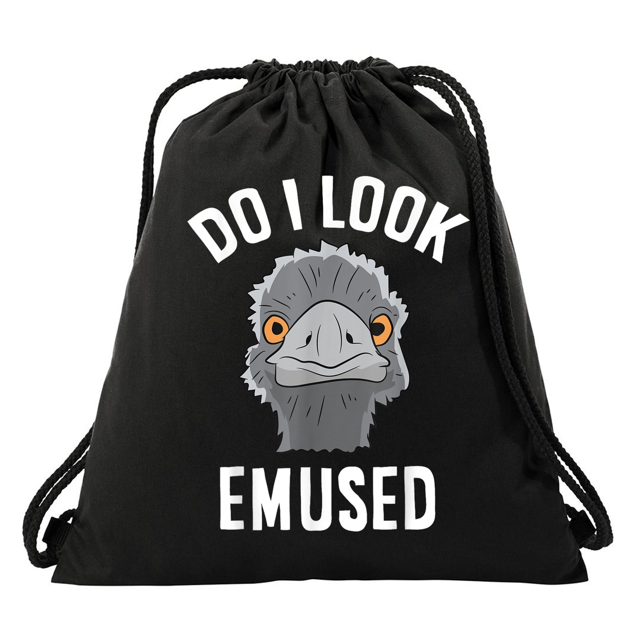 Do I Look Amused Funny Emu Animal Love Emus. Drawstring Bag