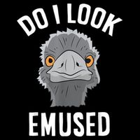 Do I Look Amused Funny Emu Animal Love Emus. Drawstring Bag