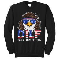 Damn I Love Freedom Eagle Funny Patriotic July 4th Sweatshirt