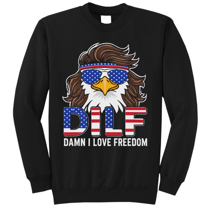 Damn I Love Freedom Eagle Funny Patriotic July 4th Sweatshirt