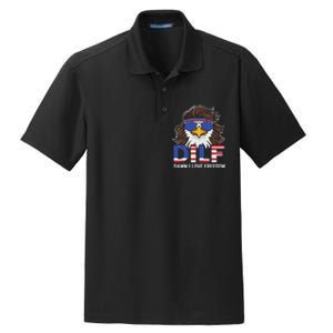 Damn I Love Freedom Eagle Funny Patriotic July 4th Dry Zone Grid Polo