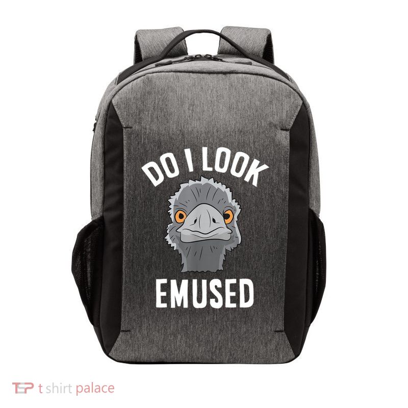 Do I Look Amused Funny Emu Animal Love Emus. Vector Backpack