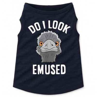 Do I Look Amused Funny Emu Animal Love Emus. Doggie Tank