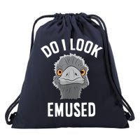 Do I Look Amused Funny Emu Animal Love Emus. Drawstring Bag