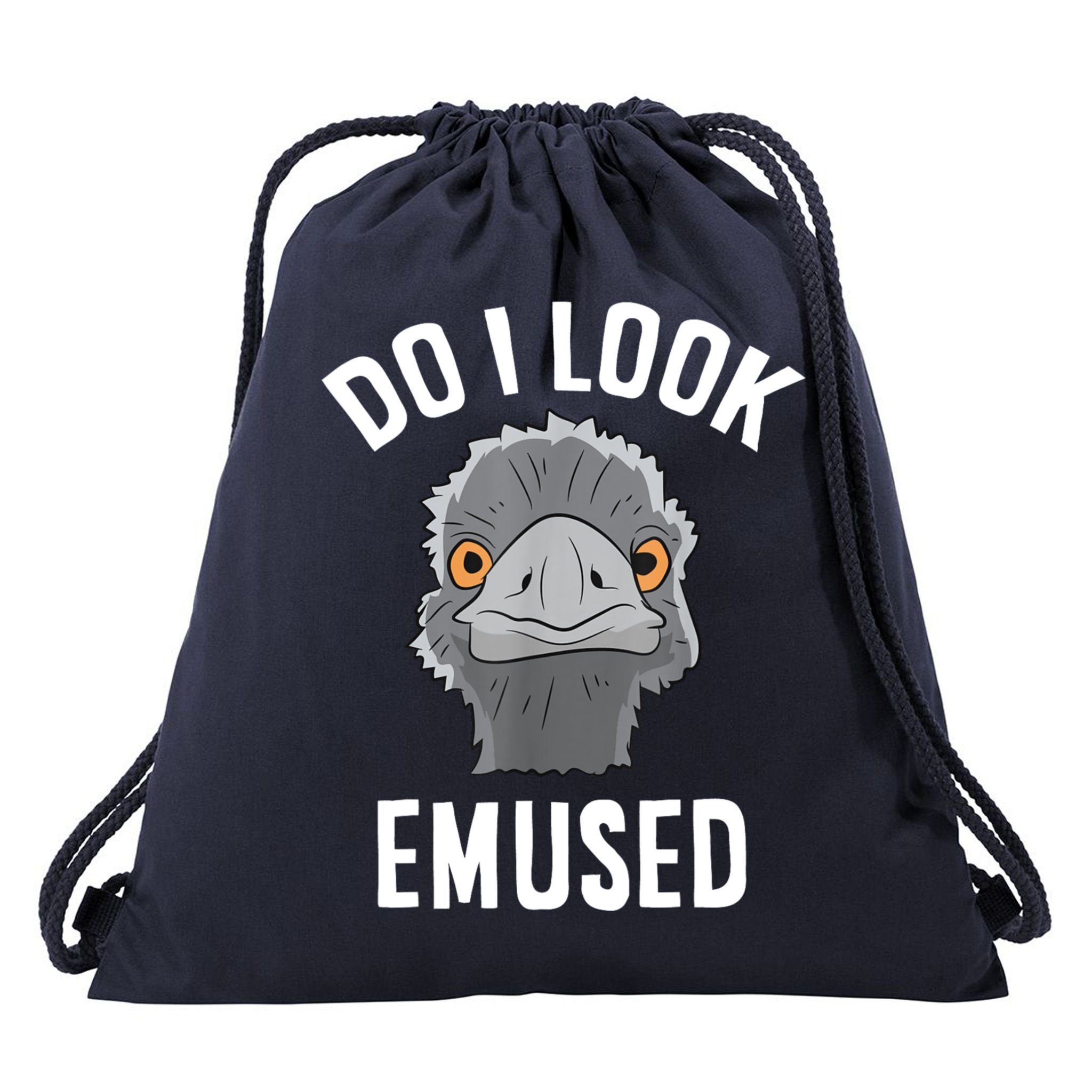 Do I Look Amused Funny Emu Animal Love Emus. Drawstring Bag