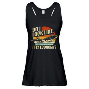 Do I Look Like I Fly Economy Design Travel Traveling Funny Ladies Essential Flowy Tank