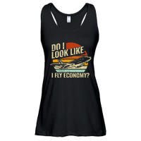 Do I Look Like I Fly Economy Design Travel Traveling Funny Ladies Essential Flowy Tank