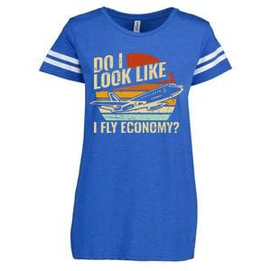 Do I Look Like I Fly Economy Design Travel Traveling Funny Enza Ladies Jersey Football T-Shirt