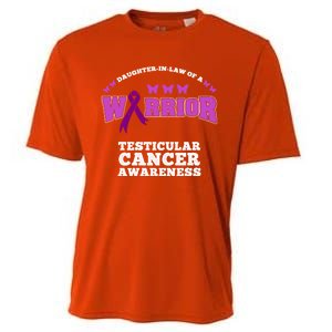 Daughter In Law Of A Warrior Testicular Cancer Awareness Cute Gift Cooling Performance Crew T-Shirt