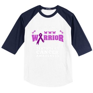 Daughter In Law Of A Warrior Testicular Cancer Awareness Cute Gift Baseball Sleeve Shirt