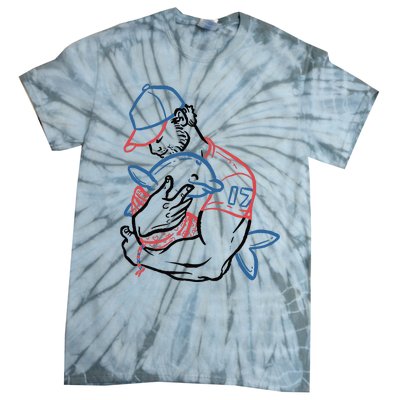 Dolphin I Love You Dad Tie-Dye T-Shirt