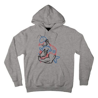 Dolphin I Love You Dad Tall Hoodie