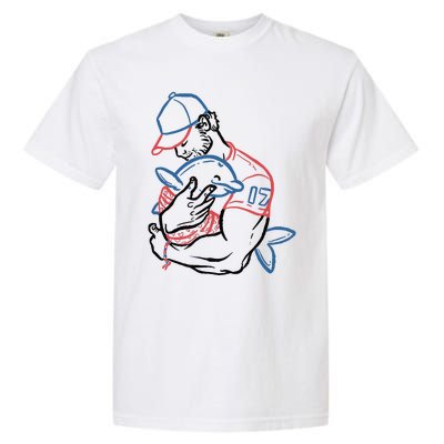 Dolphin I Love You Dad Garment-Dyed Heavyweight T-Shirt