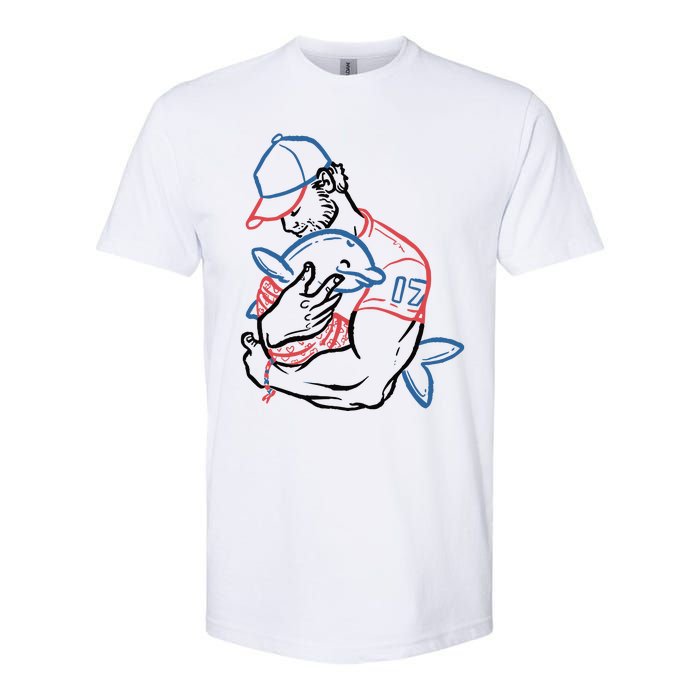 Dolphin I Love You Dad Softstyle CVC T-Shirt