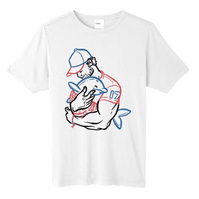 Dolphin I Love You Dad Tall Fusion ChromaSoft Performance T-Shirt