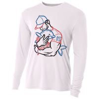 Dolphin I Love You Dad Cooling Performance Long Sleeve Crew