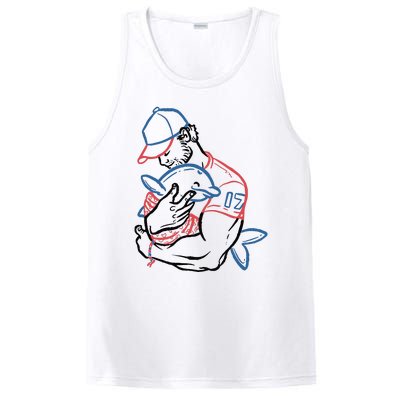 Dolphin I Love You Dad PosiCharge Competitor Tank