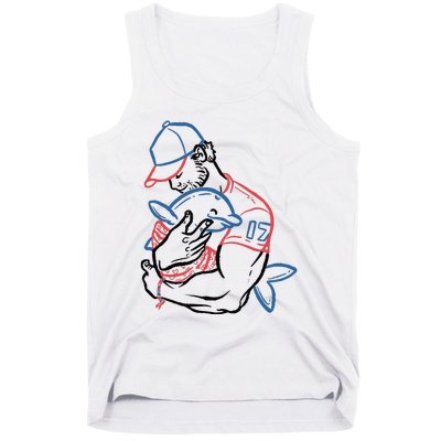 Dolphin I Love You Dad Tank Top