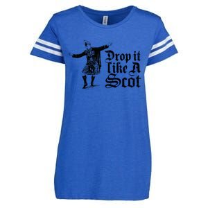 Drop It Like A Scot Funny Scottish Dance Funny Meme Enza Ladies Jersey Football T-Shirt