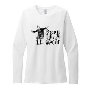 Drop It Like A Scot Funny Scottish Dance Funny Meme Womens CVC Long Sleeve Shirt