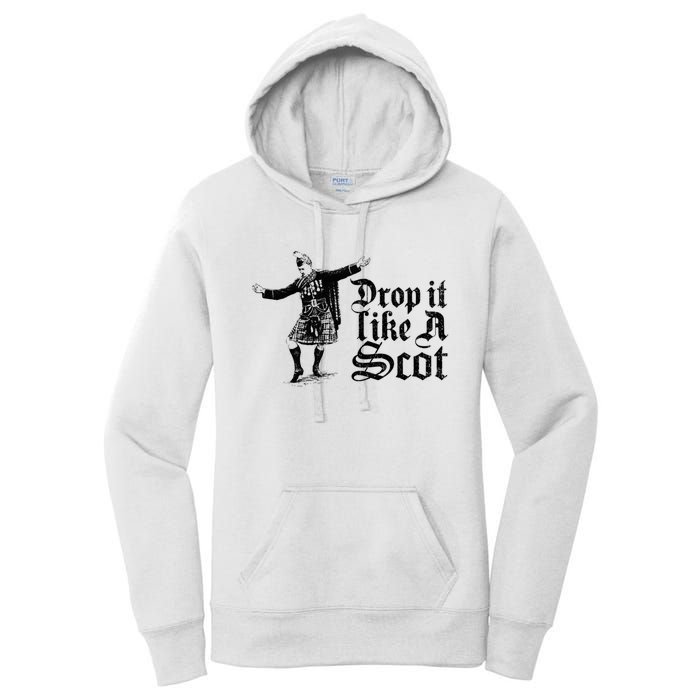 Drop It Like A Scot Funny Scottish Dance Funny Meme Women's Pullover Hoodie