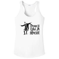 Drop It Like A Scot Funny Scottish Dance Funny Meme Ladies PosiCharge Competitor Racerback Tank