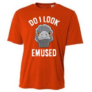 Do I Look Amused Funny Emu Animal Love Emus Gift Cooling Performance Crew T-Shirt