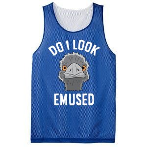 Do I Look Amused Funny Emu Animal Love Emus Gift Mesh Reversible Basketball Jersey Tank