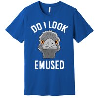 Do I Look Amused Funny Emu Animal Love Emus Gift Premium T-Shirt