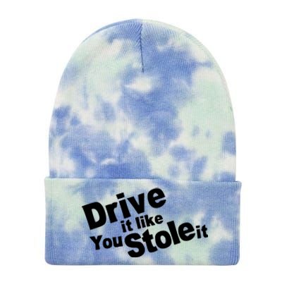 Drive It Like You Stole It Tie Dye 12in Knit Beanie