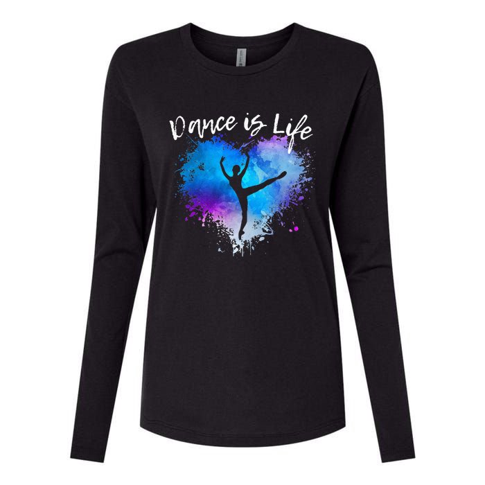 DANCE IS LIFE Ballet Dancing Ballerina N Tween Girl Mom Womens Cotton Relaxed Long Sleeve T-Shirt