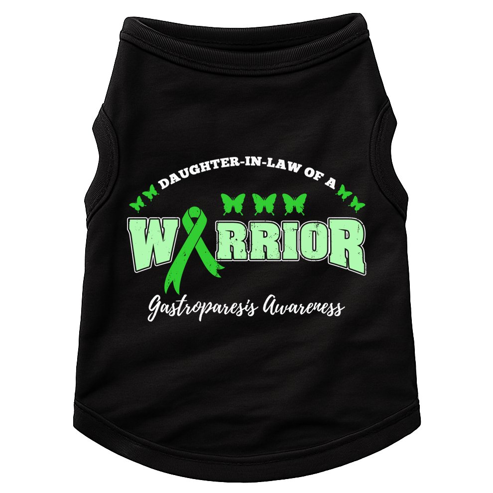 Daughter In Law Of A Warrior Gastroparesis Awareness Gift Doggie Tank