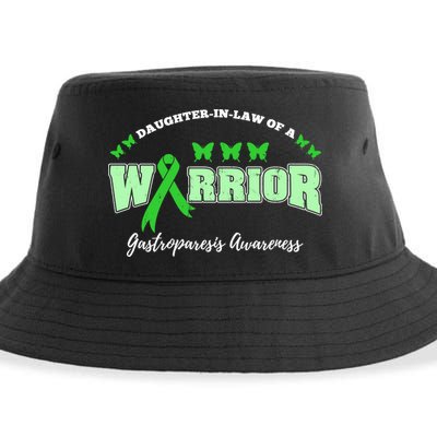 Daughter In Law Of A Warrior Gastroparesis Awareness Gift Sustainable Bucket Hat