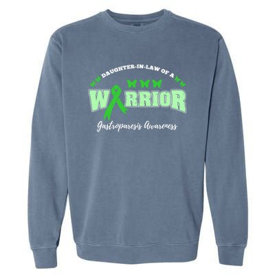 Daughter In Law Of A Warrior Gastroparesis Awareness Gift Garment-Dyed Sweatshirt