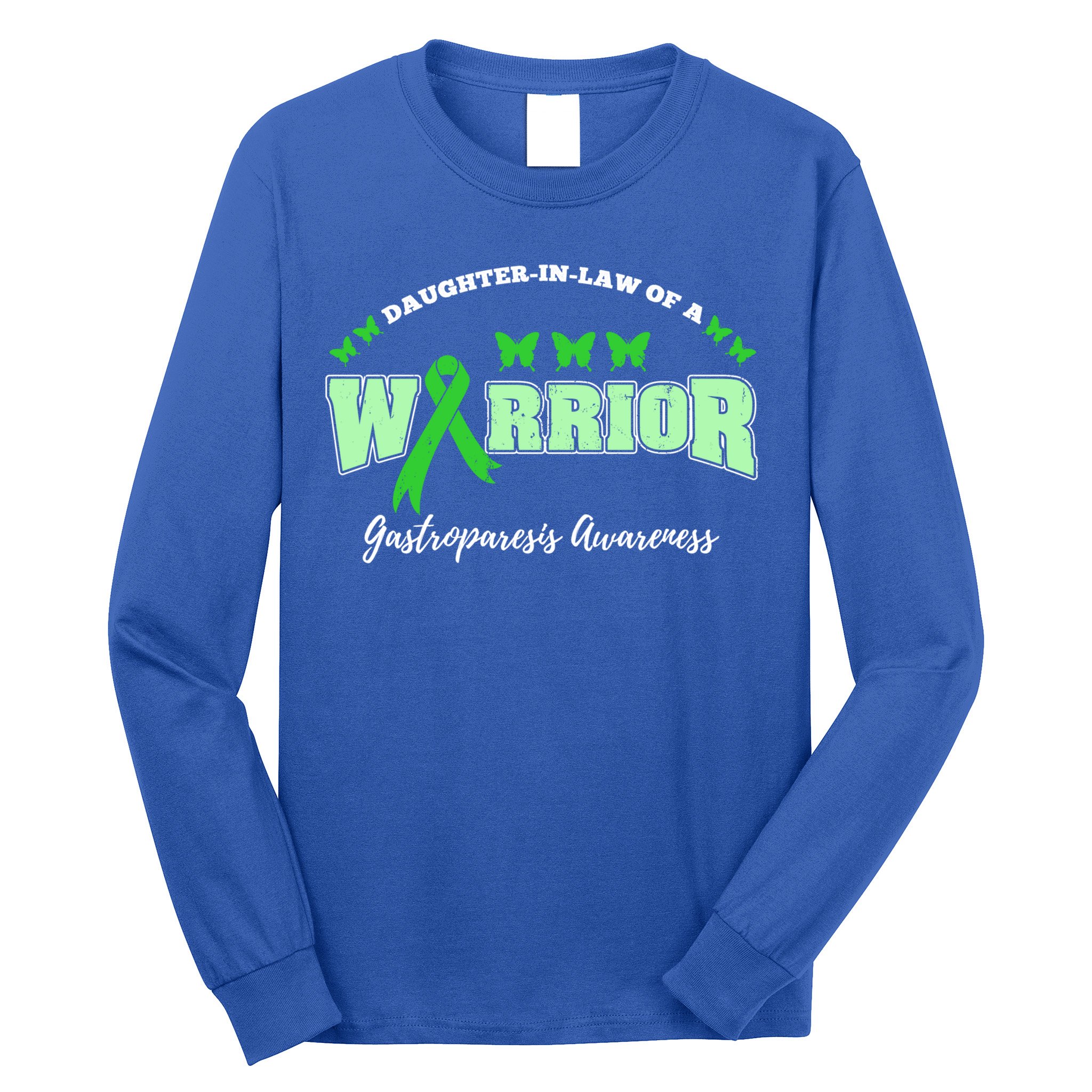 Daughter In Law Of A Warrior Gastroparesis Awareness Gift Long Sleeve Shirt
