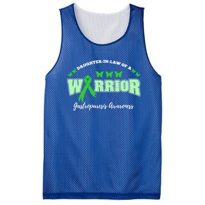 Daughter In Law Of A Warrior Gastroparesis Awareness Gift Mesh Reversible Basketball Jersey Tank