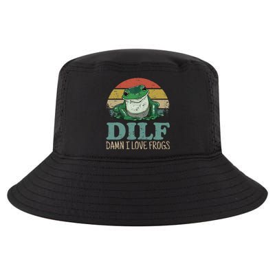 Dilfdamn I Love Frogs Cool Comfort Performance Bucket Hat