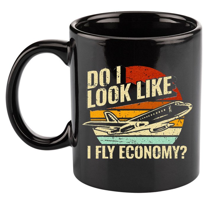Do I Look Like I Fly Economy Design Travel Traveling Funny 11oz C Handle Ceramic Mug