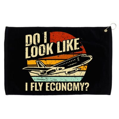 Do I Look Like I Fly Economy Design Travel Traveling Funny Grommeted Golf Towel