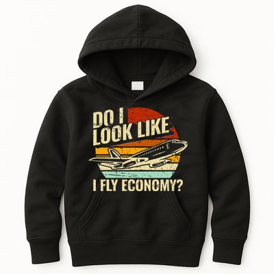 Do I Look Like I Fly Economy Design Travel Traveling Funny Kids Hoodie