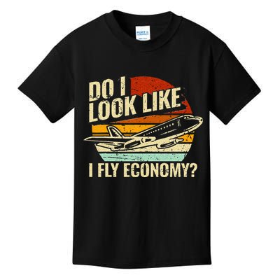 Do I Look Like I Fly Economy Design Travel Traveling Funny Kids T-Shirt