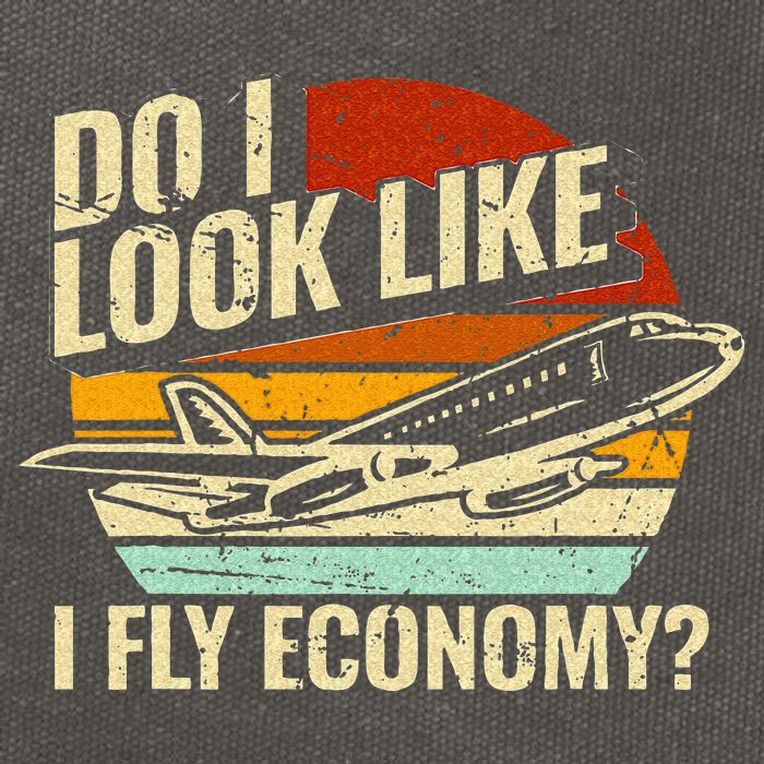 Do I Look Like I Fly Economy Design Travel Traveling Funny Cotton Canvas Backpack