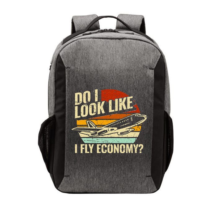 Do I Look Like I Fly Economy Design Travel Traveling Funny Vector Backpack
