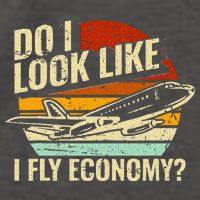Do I Look Like I Fly Economy Design Travel Traveling Funny Vector Backpack