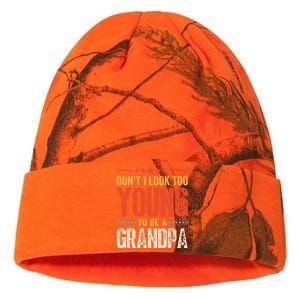 DonT I Look Too Young To Be A Grandpa Funny Quote Kati Licensed 12" Camo Beanie