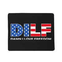 Damn I Love Freedom Dilf Funny Patriotic Dad Father's Day Mousepad