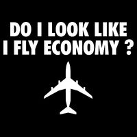 Do I Look Like I Fly Economy Funny First Class Traveling 7-Panel Snapback Hat